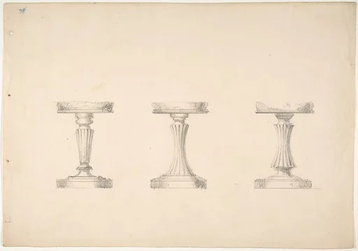 Design for Three Stools with Columnar Supports