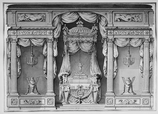 Design for a Canopy Bed in an Alcove
