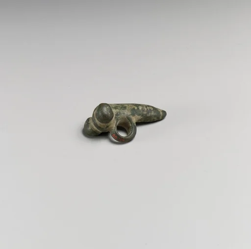 Bronze phallic amulet