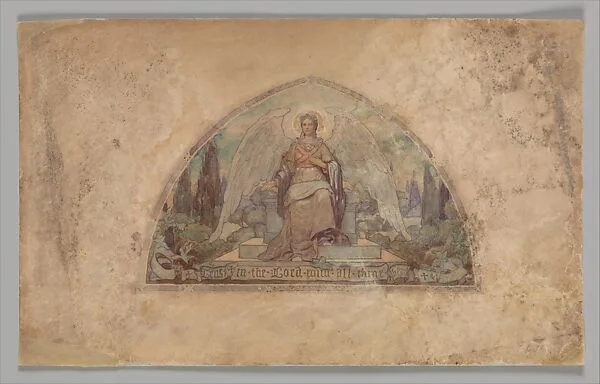 Design for segmental window — Tiffany Studios|Tiffany Glass and Decorating Company|Tiffany Glass Company|Louis C. Tiffany