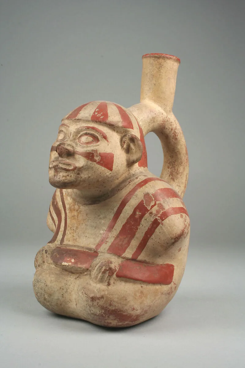 Figure Stirrup Spout Jar — Unknown