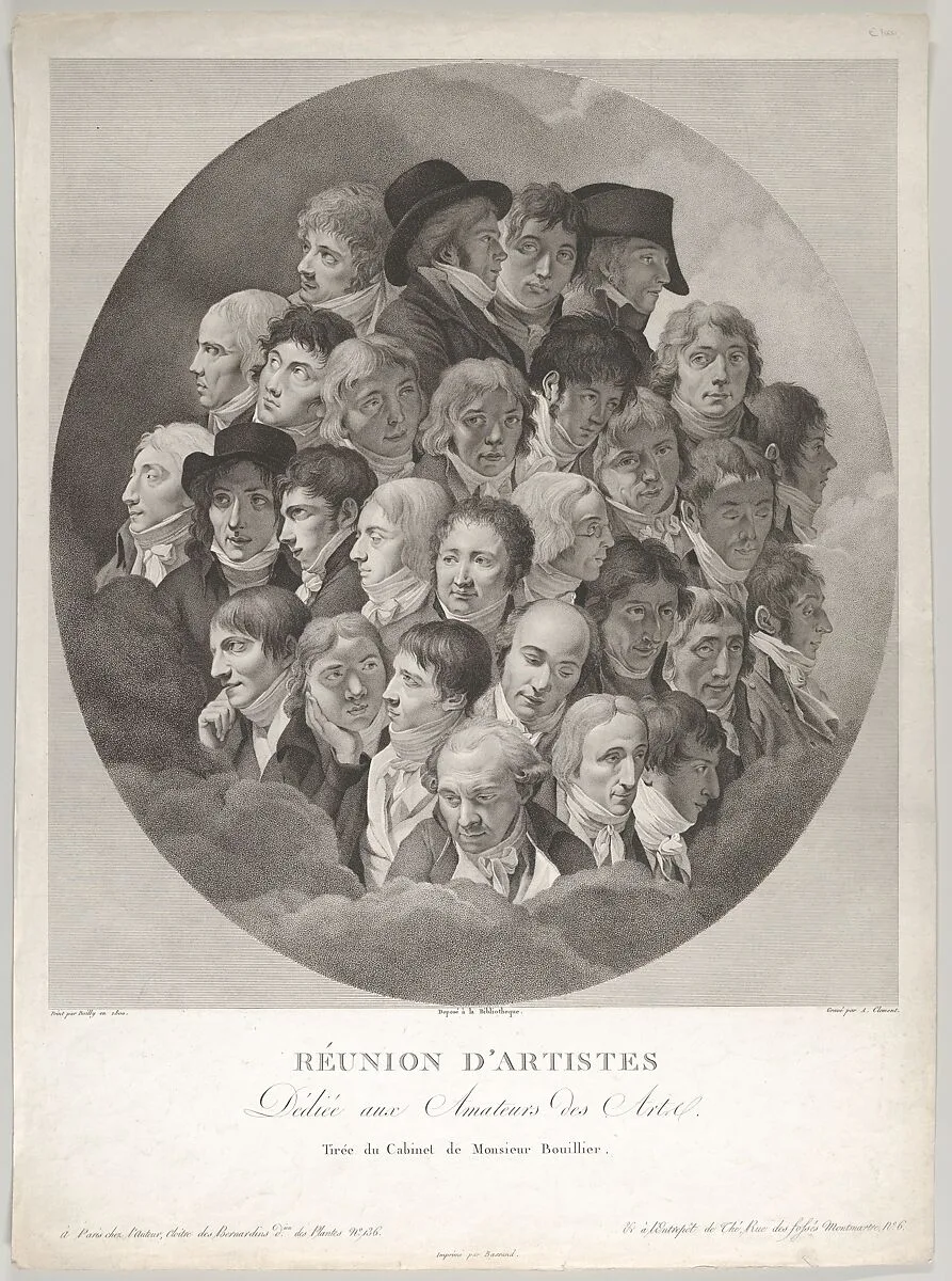 Réunion d’Artistes (Reunion of Artists) — Louis Léopold Boilly|Alexandre Clément