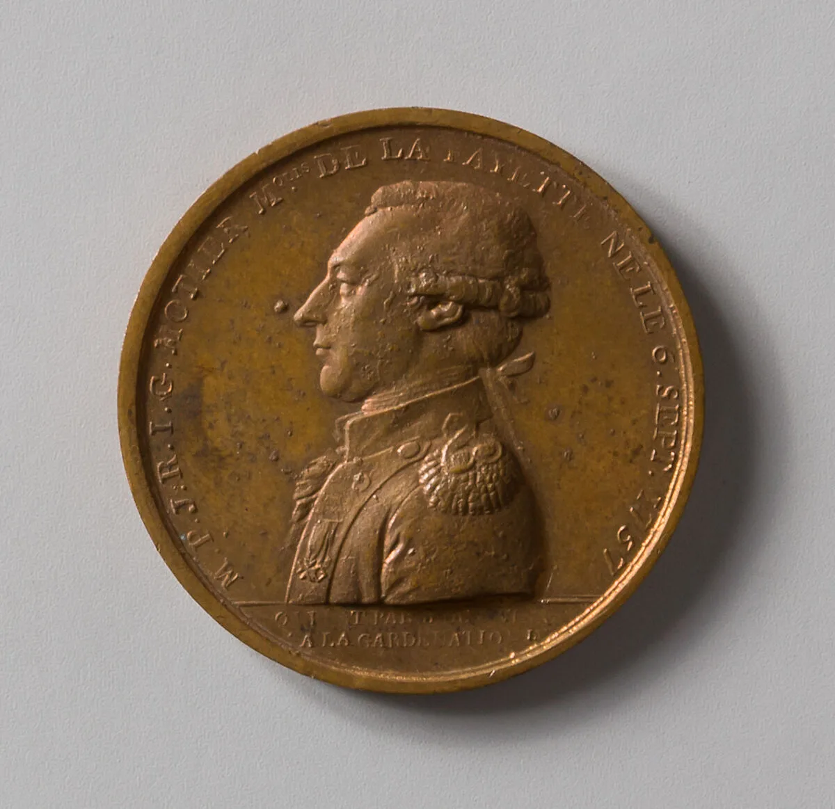 Medal of the Marquis de Lafayette — Pierre Simon Benj. Duvivier