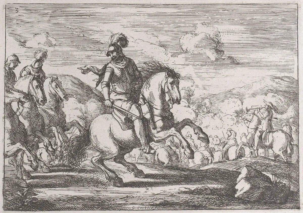 Plate 3: the charge is ordered — Jacques Courtois