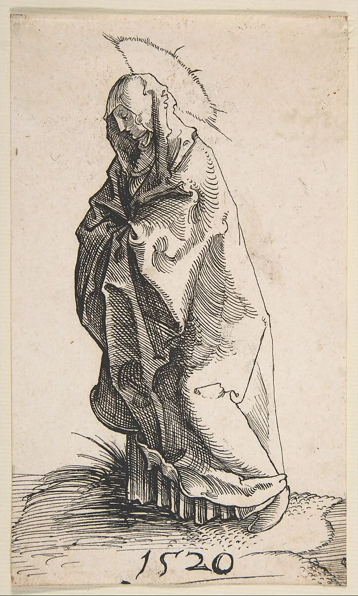 Standing Madonna in Mourning — Monogrammist G.Z.