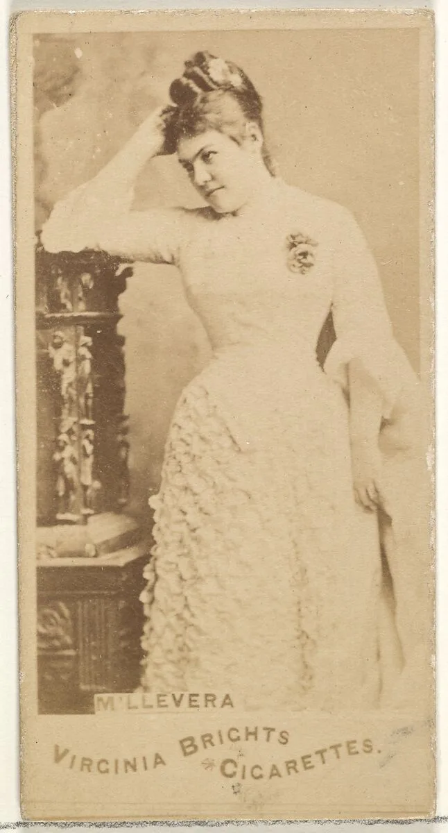 M'lle Vera, from the Actors and Actresses series (N45, Type 1) for Virginia Brights Cigarettes — Allen & Ginter