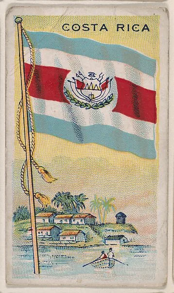 Costa Rica, bakery card from the Flags series (D34), issued by the Ward-Mackey Company — Ward-Mackey Company