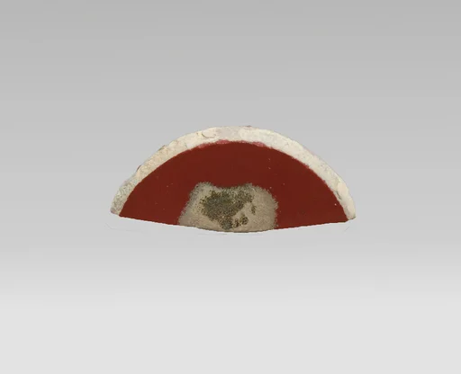 Glass monocrome dish fragment