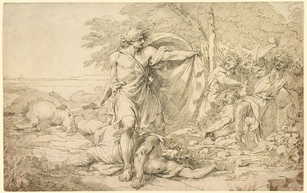 Classical Subject: Possibly the Aftermath of a Battle — John Hamilton Mortimer