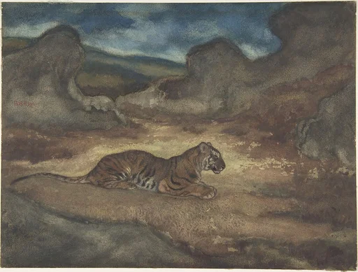 Tiger in Landscape