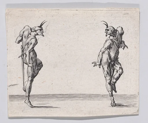 Reverse Copy of Les Deux Pantalons se Regardant (Men in Pantsuits Looking at Each Other), from "Les Caprices"
