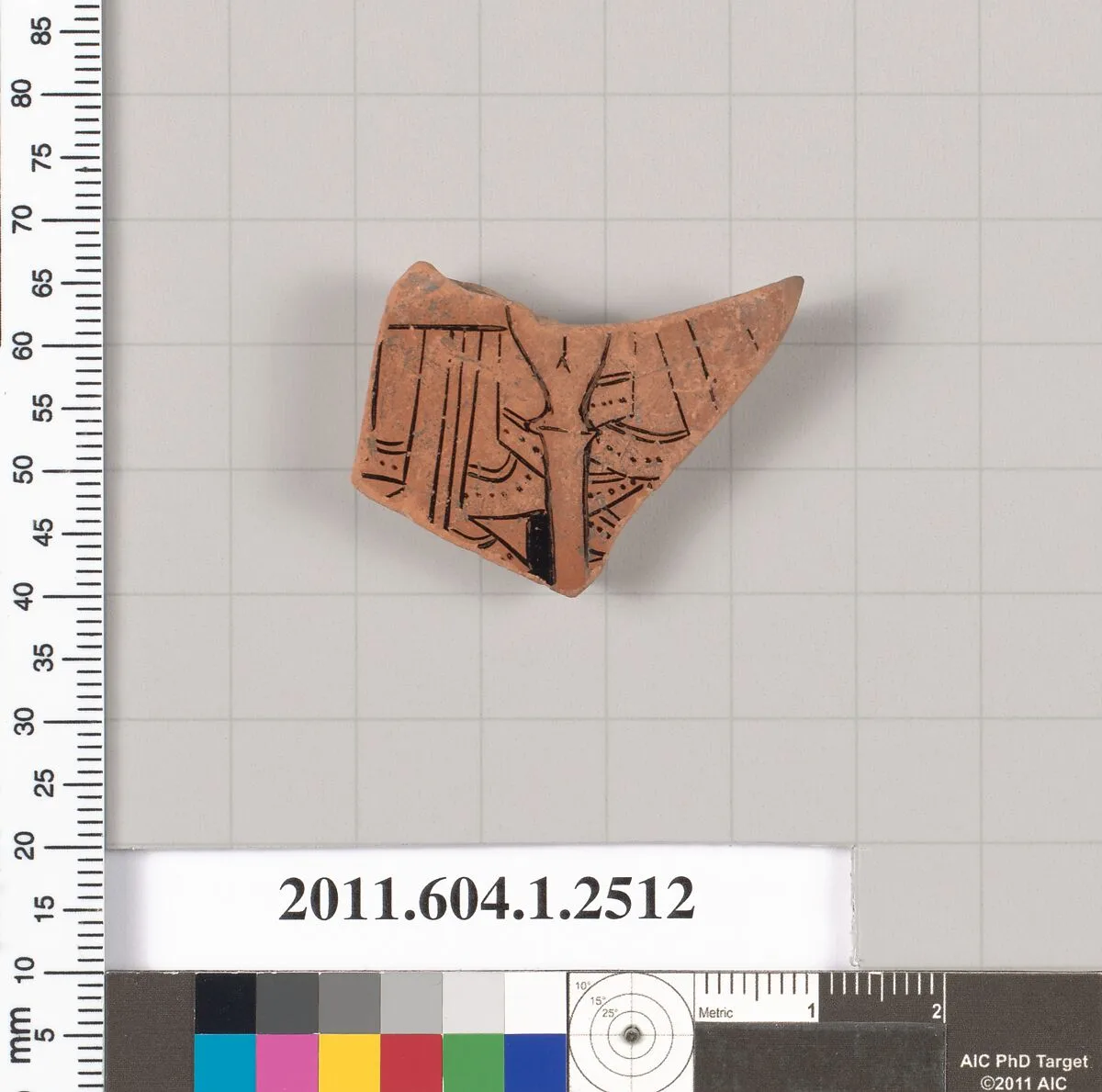 Terracotta fragment of a kylix (drinking cup) — Unknown