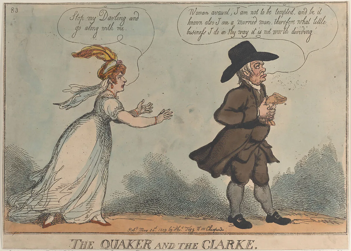 The Quaker and the Clarke — Thomas Rowlandson|Thomas Tegg