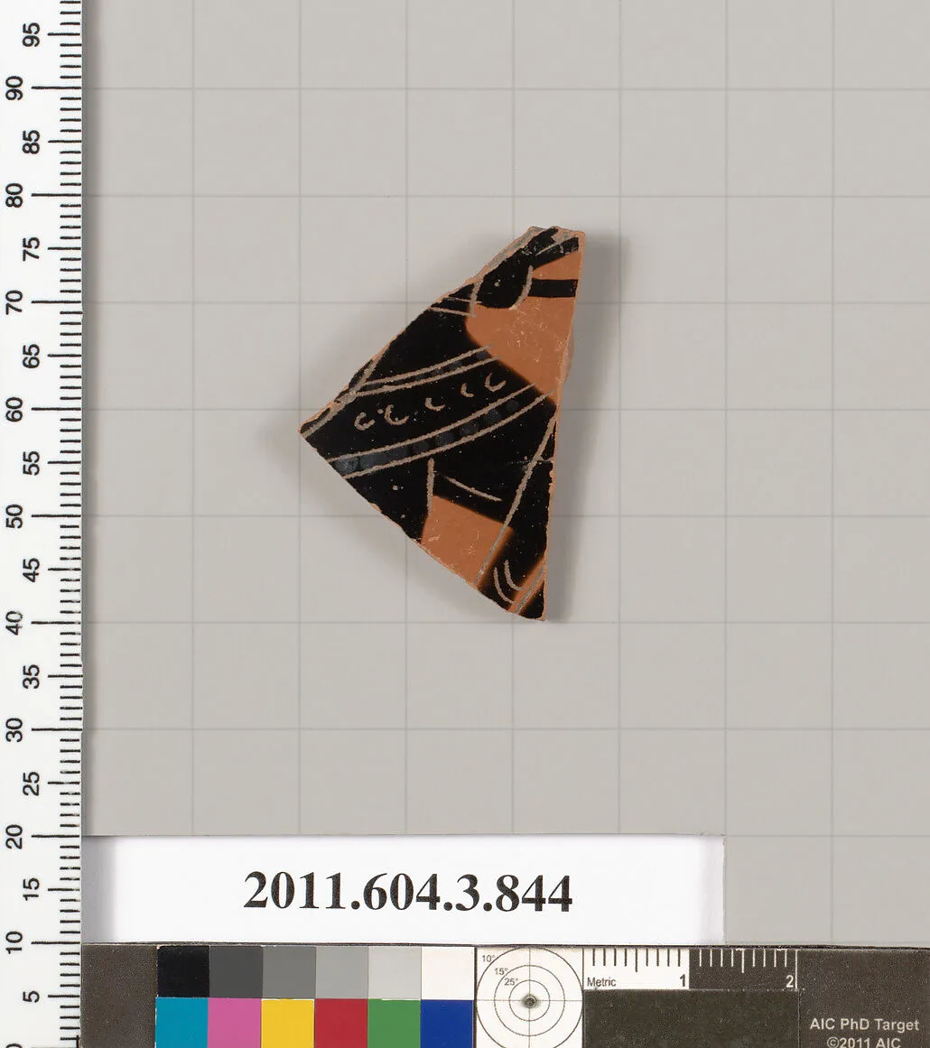 Terracotta fragment of a lekythos (oil flask) — Unknown