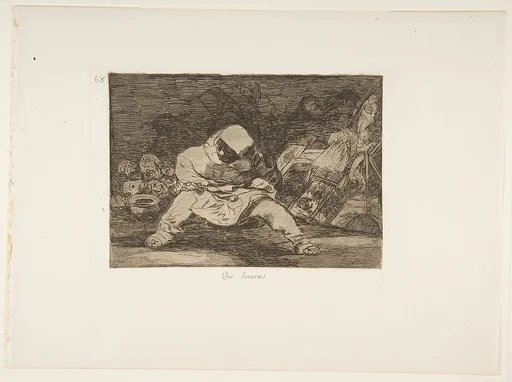 Plate 68 from "The Disasters of War" (Los Desastres de la Guerra): 'What madness!' (Que locura!)