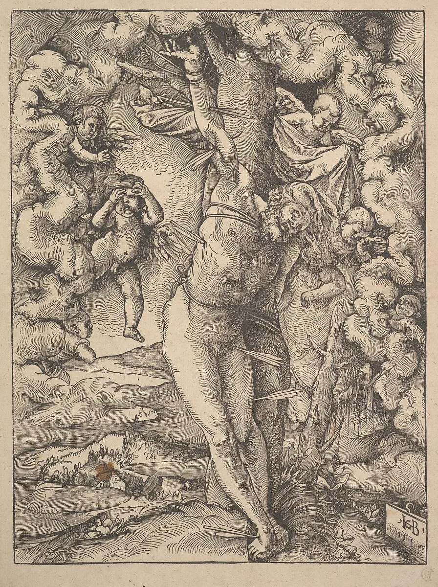 St. Sebastian Bound to a Tree — Hans Baldung (called Hans Baldung Grien)