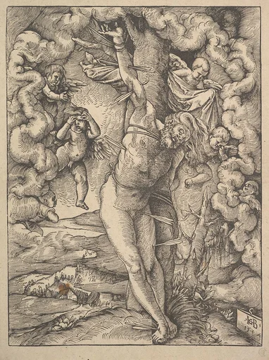 St. Sebastian Bound to a Tree