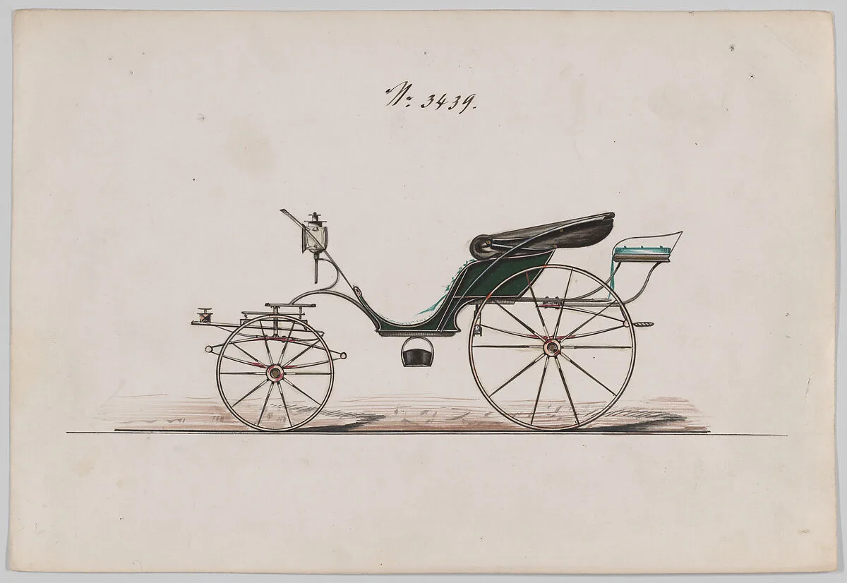 Design for Pony Phaeton, no. 3439 — Brewster & Co.