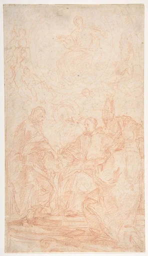 The Virgin Immaculate and Four Male Saints (Study for The Dispute over the Immaculate Conception)