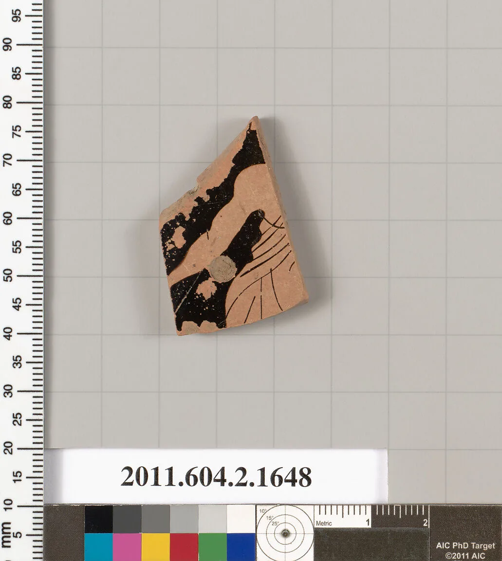 Terracotta fragment of a skyphos (deep drinking cup) — Unknown