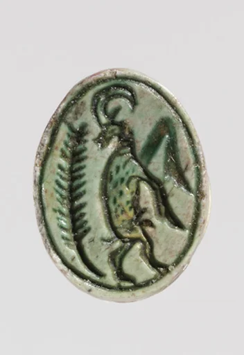 Scarab depicting a rearing ibex