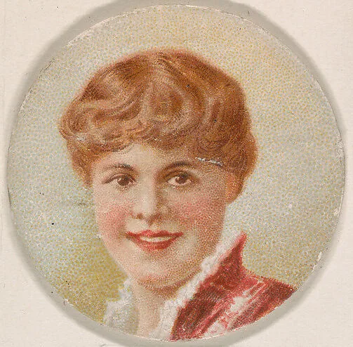 Portrait of woman, from the Novelties series (N228, Type 1) issued by Kinney Bros. — Kinney Brothers Tobacco Company