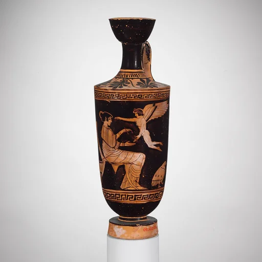 Terracotta lekythos (oil jar)