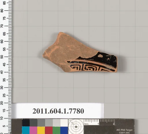 Terracotta fragment of a kylix (drinking cup)