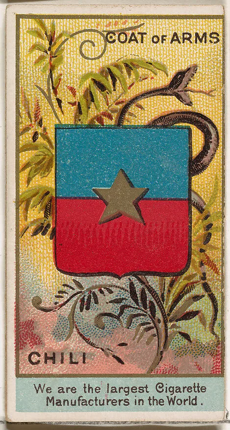 J. M. Balmaceda, President of Chili, from the Rulers, Flags, and Coats of Arms series (N126-2) issued by W. Duke, Sons & Co. — W. Duke, Sons & Co.