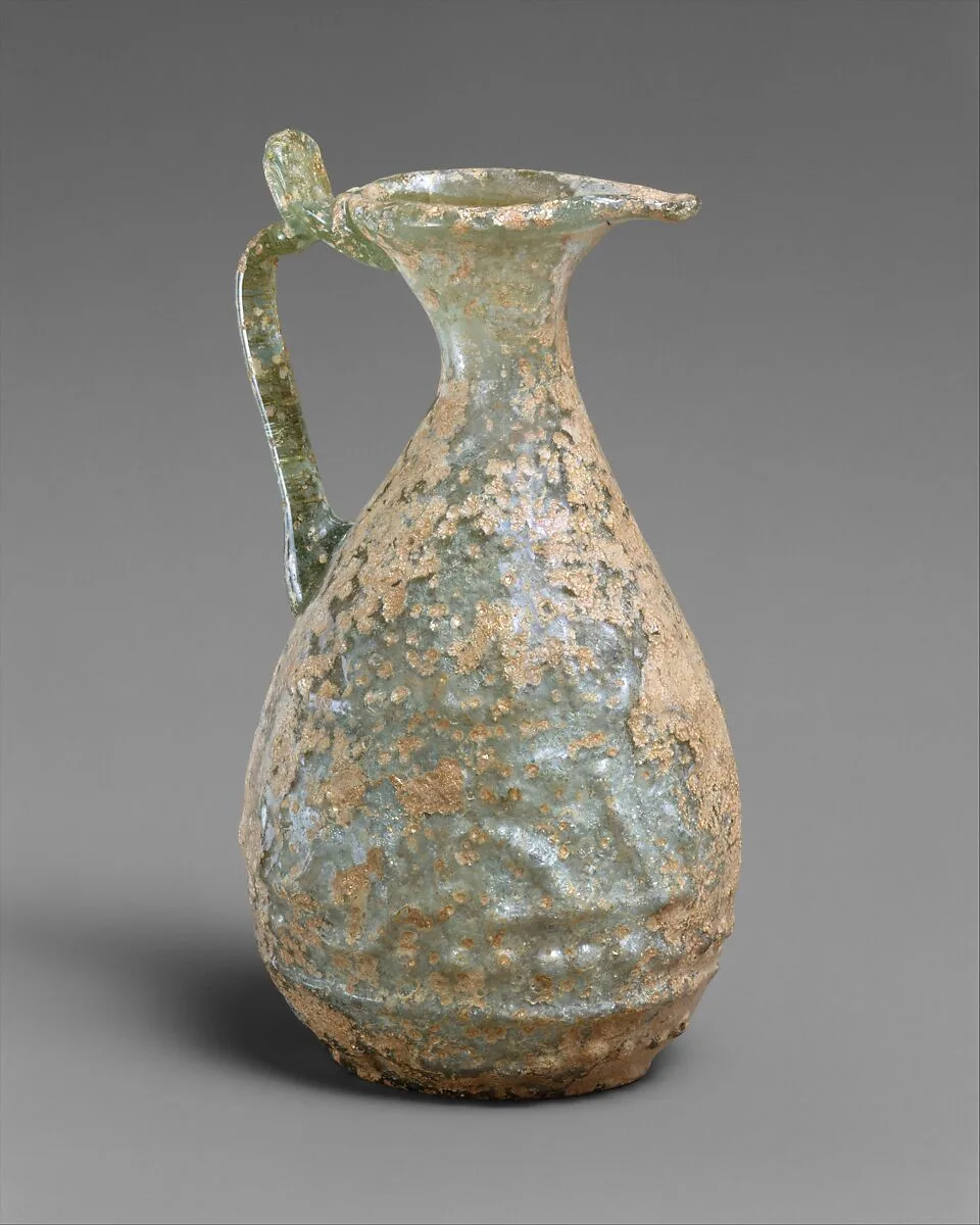 Ewer with Molded Inscription — Unknown