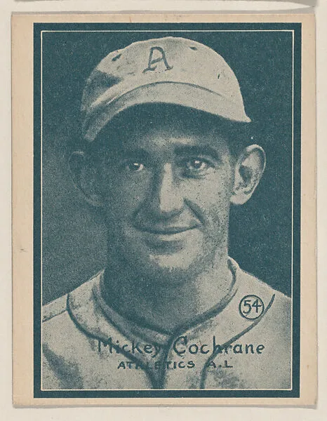 Mickey Cochrane, Athletics A.L. from the Baseball trade card series (W517) — Unknown