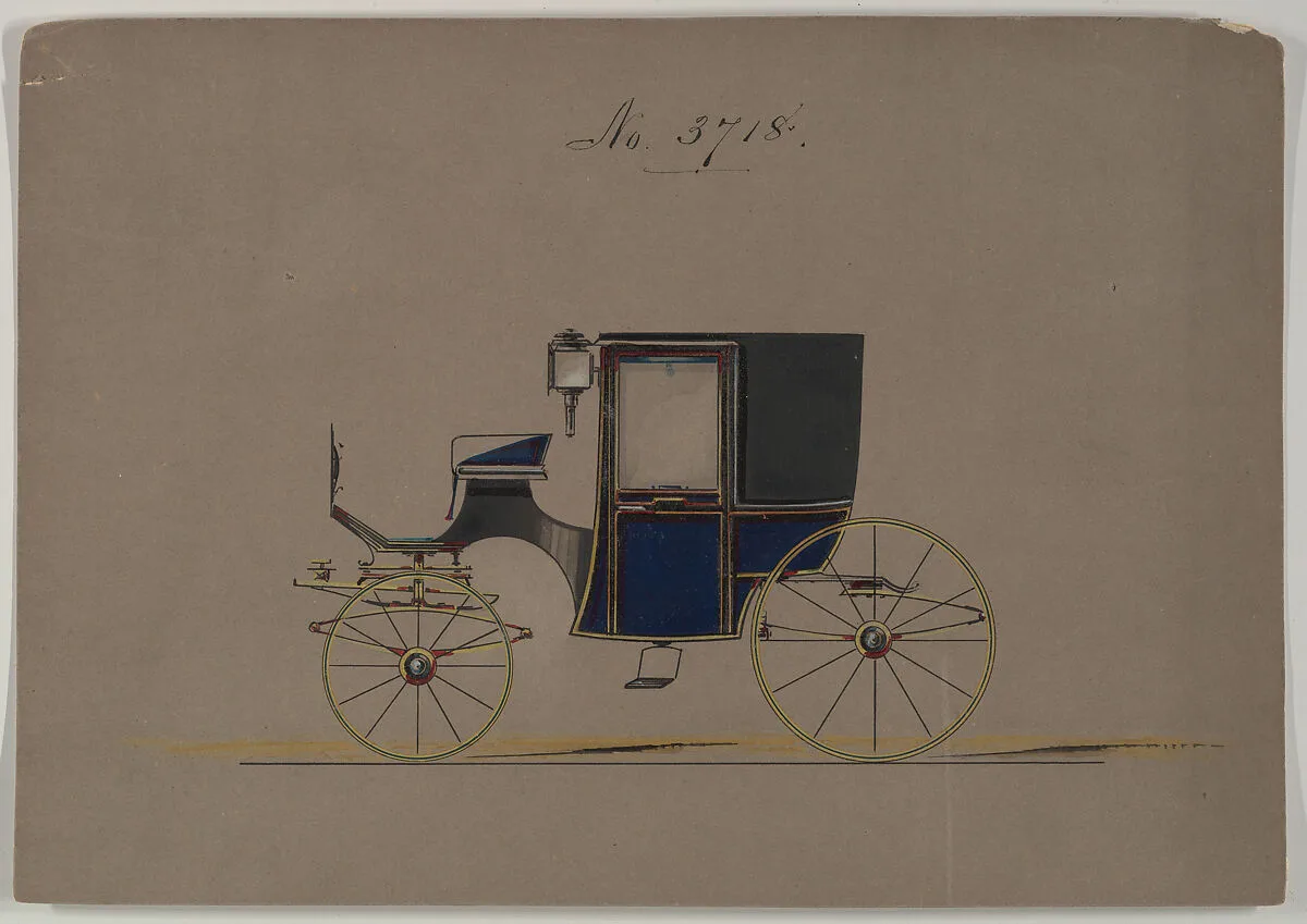 Design for Brougham, no. 3718 — Brewster & Co.
