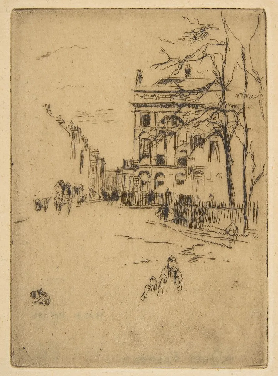Fitzroy Square (Street Scene) — James McNeill Whistler
