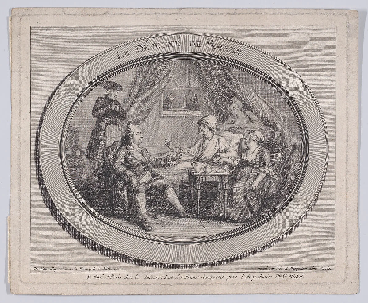 Le Déjeuné de Ferney — François Denis Née|Louis Joseph Masquelier|baron Dominique Vivant Denon