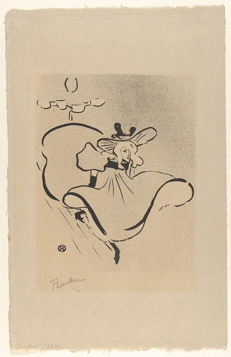 Jane Avril, from "Le Café Concert" — Henri de Toulouse-Lautrec|l'Estampe Originale|Edward Ancourt