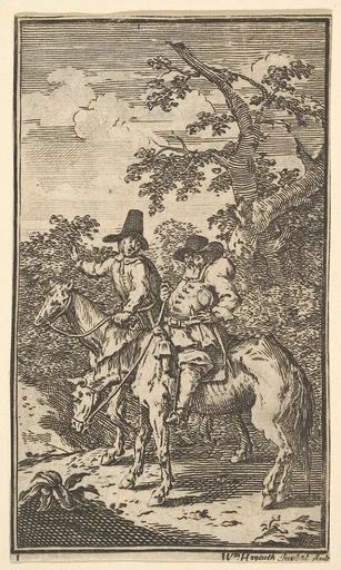 Hudibras Sallying Forth (Seventeen Small Illustrations for Samuel Butler's Hudibras, no. 1)