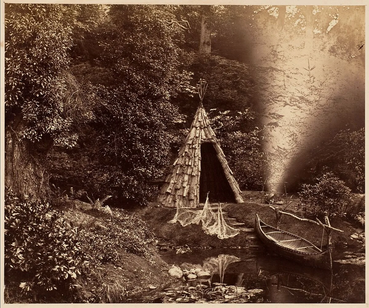 The Wigwam, a Canadian Scene at Penllergare — John Dillwyn Llewelyn