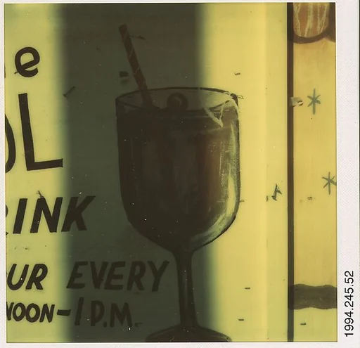 [Detail of Painted Advertisement for The Marquezette Lounge, Marigot, French West Indies]