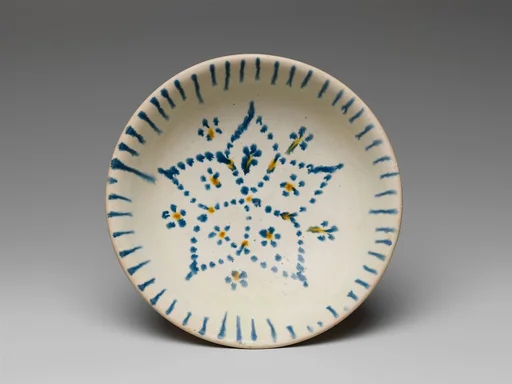 唐  釉下彩陶碗|Bowl with five petaled flower