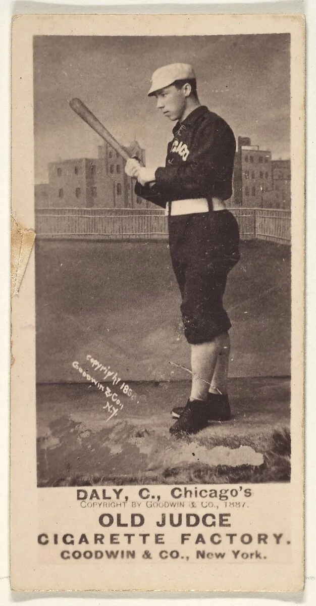 Tom Daly, Catcher, Chicago, from the Old Judge series (N172) for Old Judge Cigarettes — Goodwin & Company