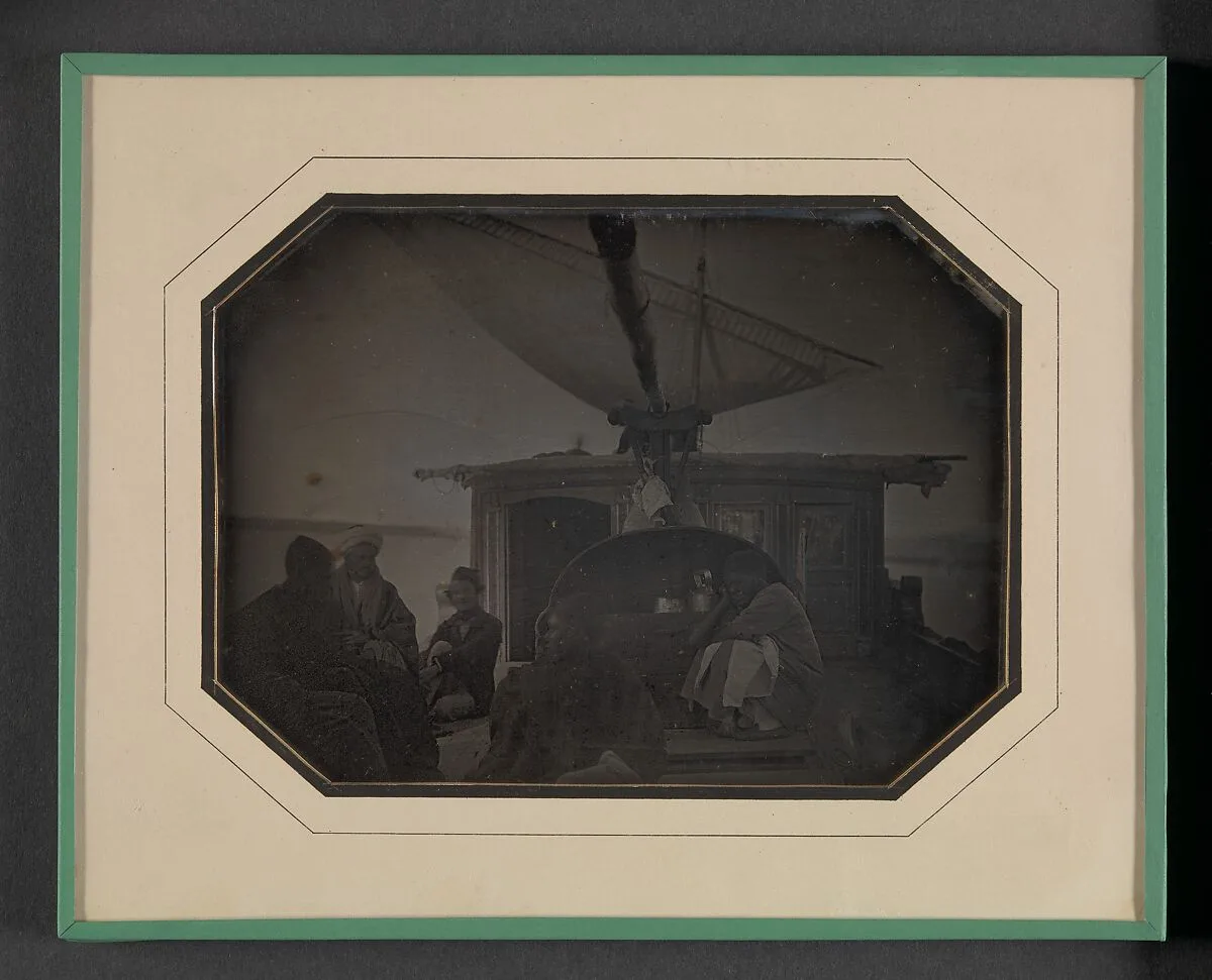 Monsieur Itier's Cange Under Sail on the Nile — Andre-Victor-Alcide-Jules Itier