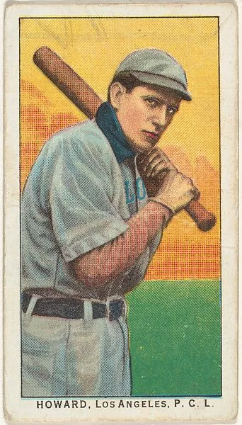 Howard, Los Angeles, Pacific Coast League, from the "Obak Baseball Players" set (T212), issued by the American Tobacco Company to promote Obak Mouthpiece Cigarettes — American Tobacco Company