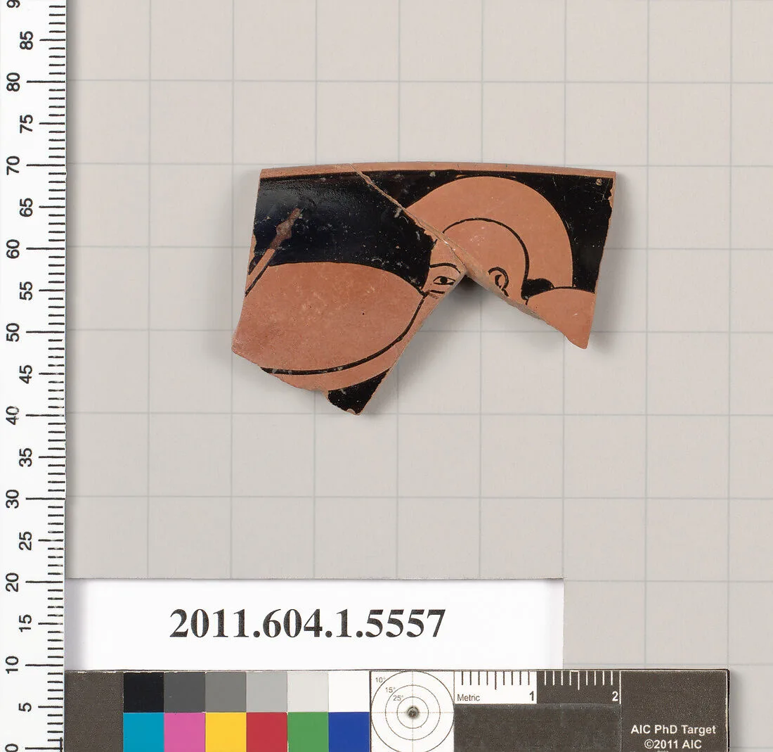 Terracotta rim fragment of a kylix (drinking cup) — Unknown