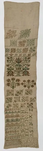 Embroidered sampler