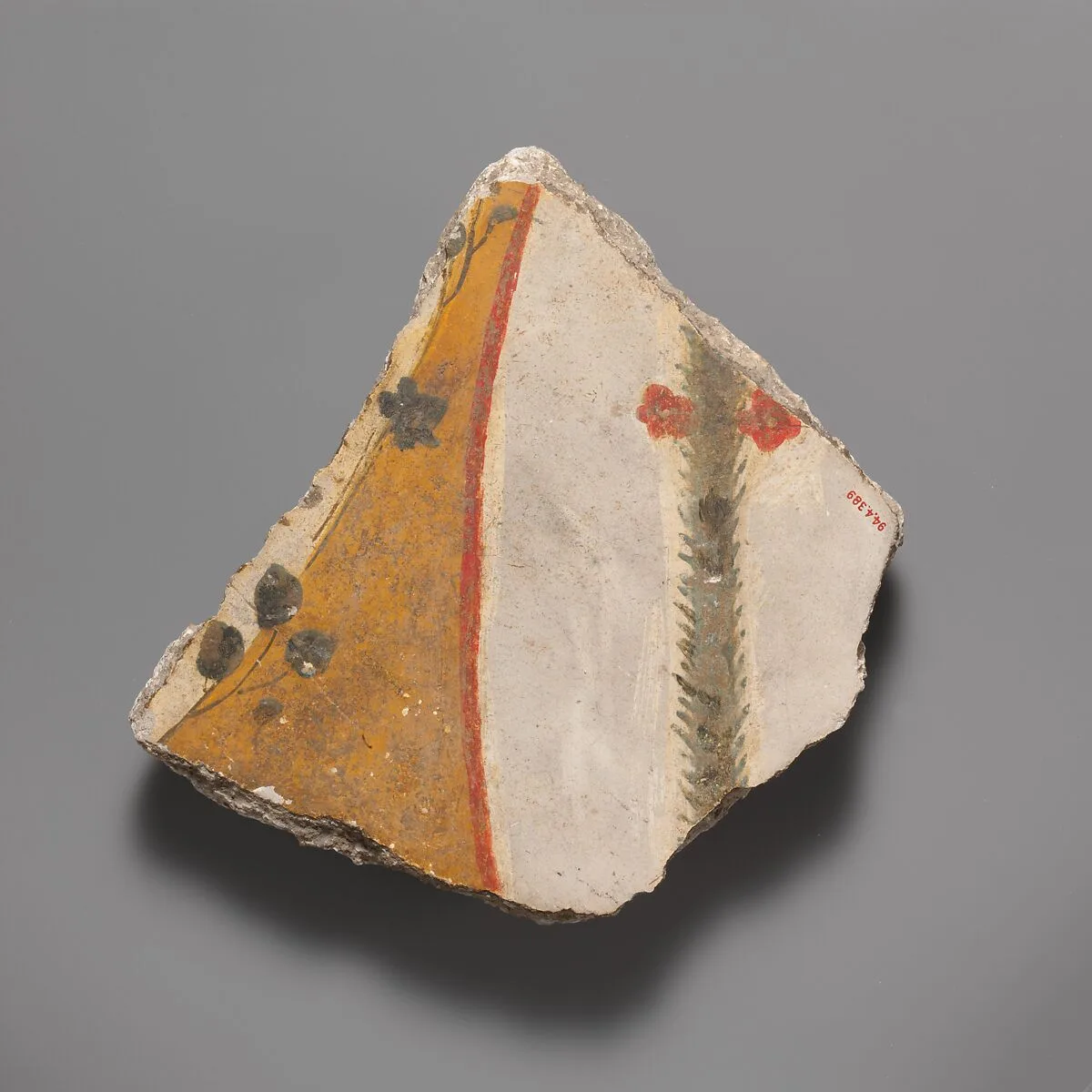 Wall painting fragment — Unknown