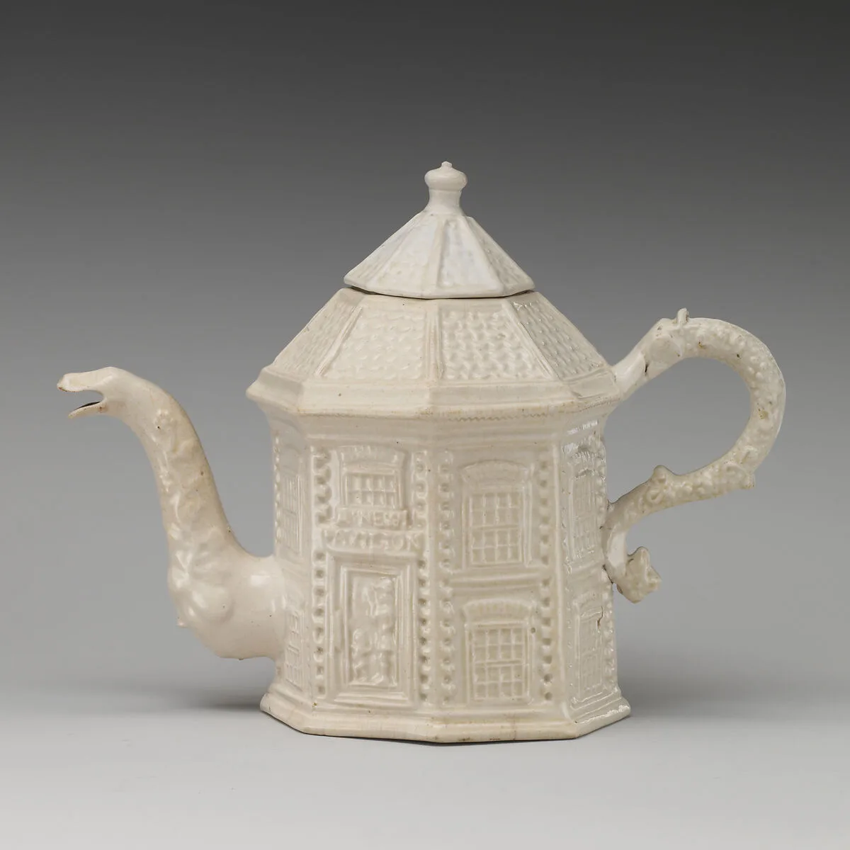 Teapot in the form of an octagonal pavilion — Unknown