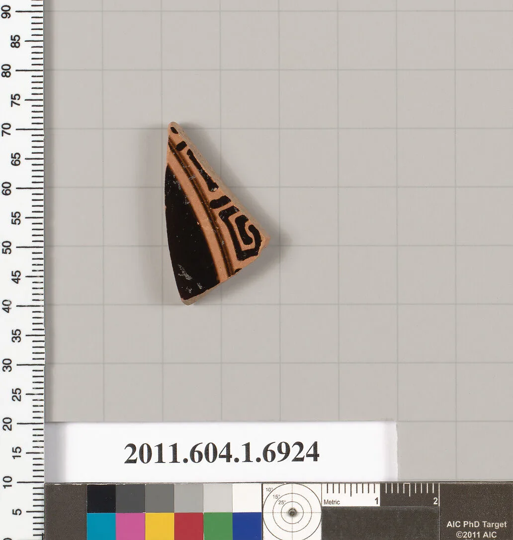 Terracotta fragment of a kylix (drinking cup) — Unknown