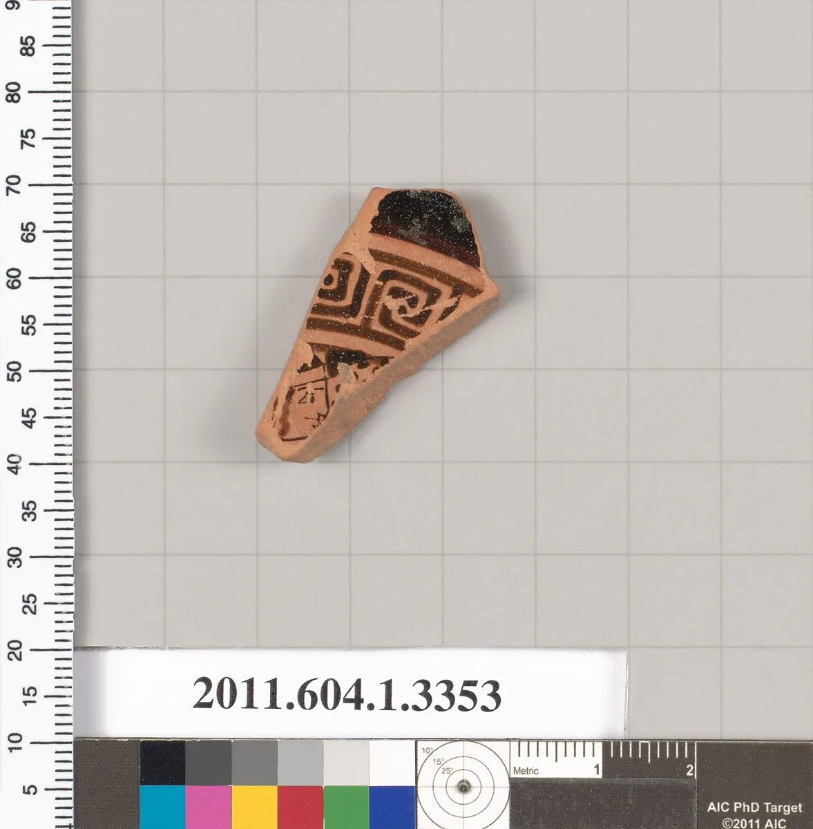 Terracotta fragment of a kylix (drinking cup) — Unknown