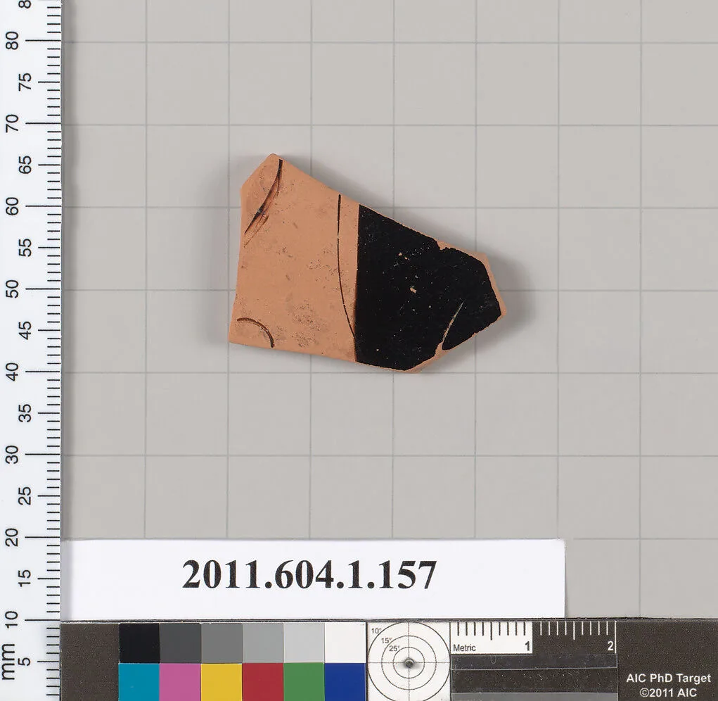 Terracotta fragment of a kylix (drinking cup) — Unknown