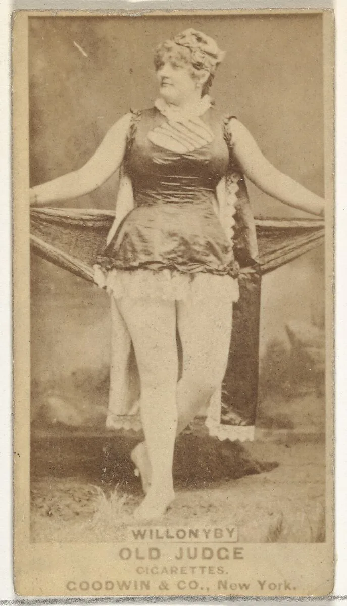 Willonyby, from the Actors and Actresses series (N171) for Old Judge Cigarettes — Goodwin & Company